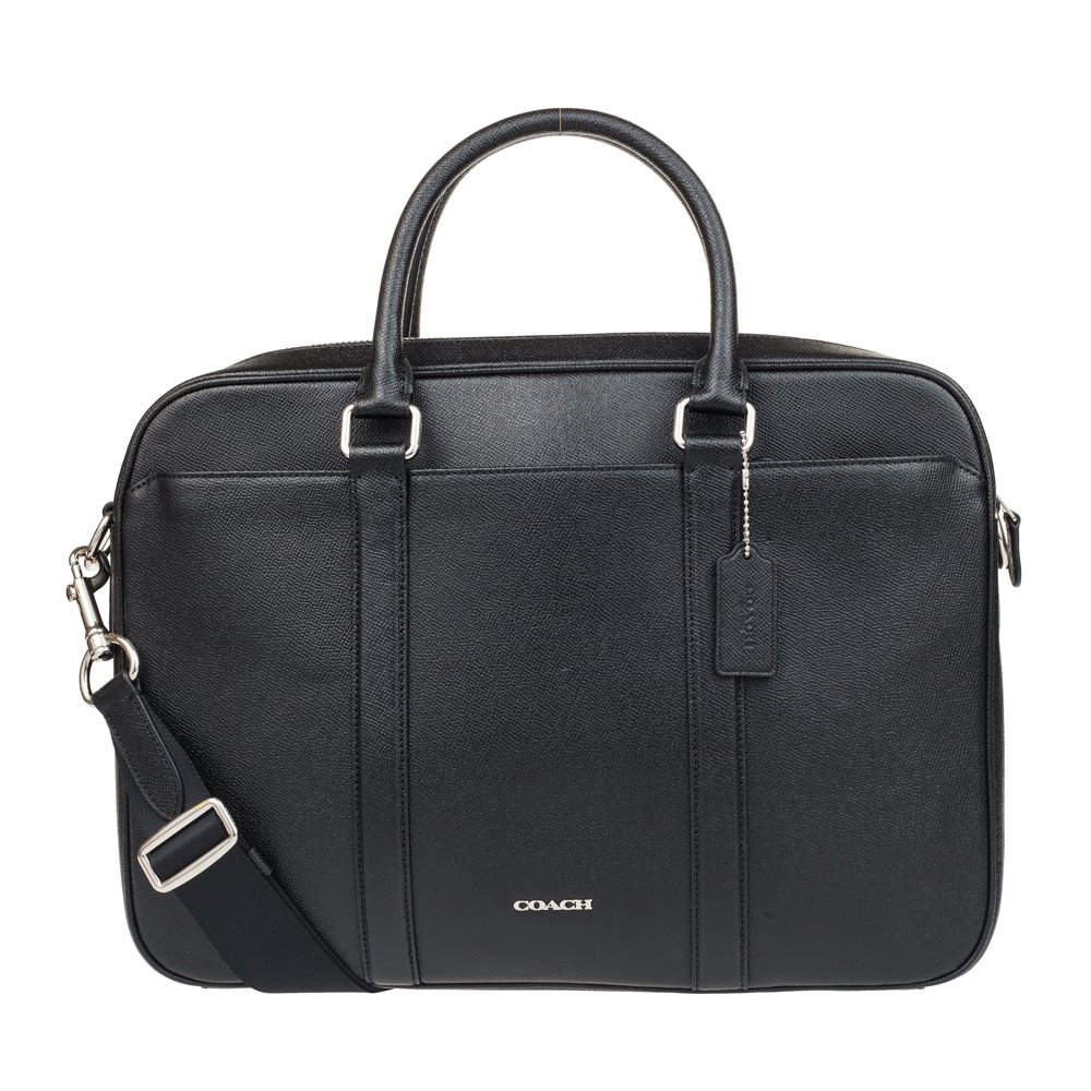 coach 蔻驰 男式 商务公文包/单肩包 黑色