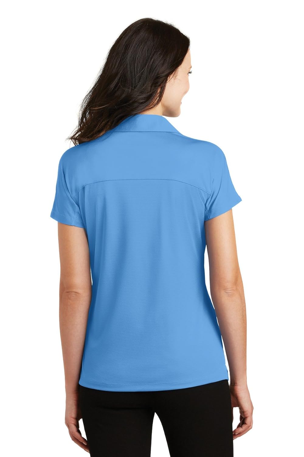 port authority womens crossover raglan polo l575 -azure blue 3xl