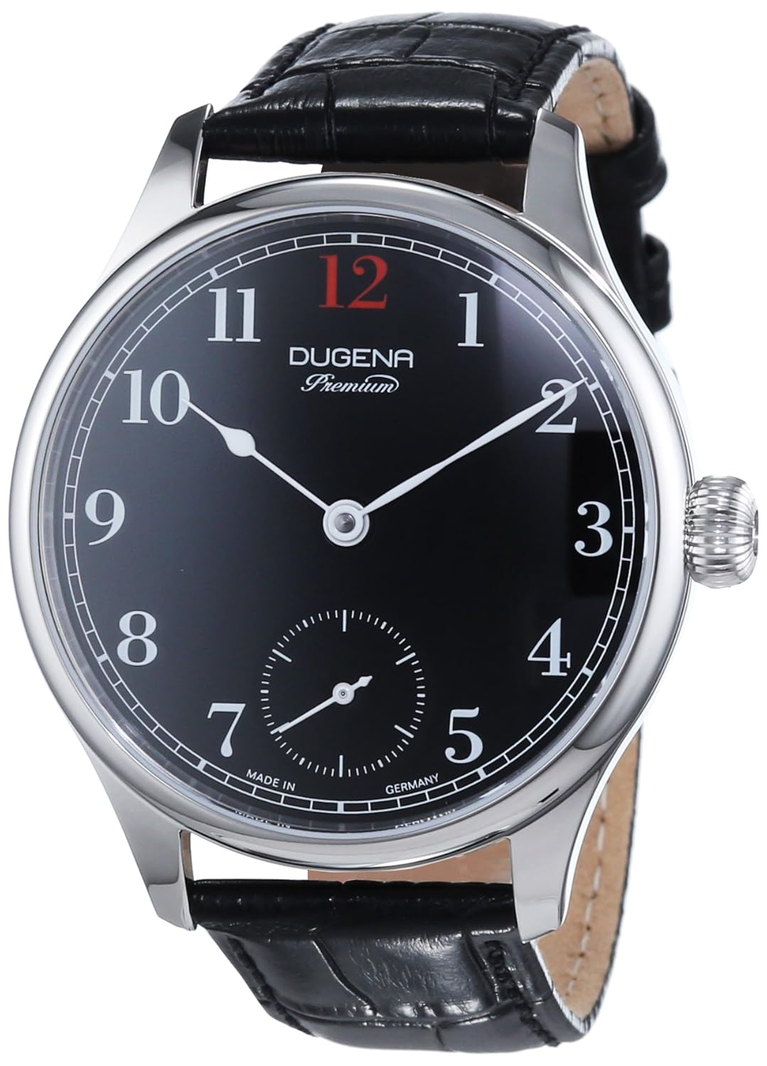 dugena 男式手表 epsilon 1 7000055 analogue 手工缠绕皮革