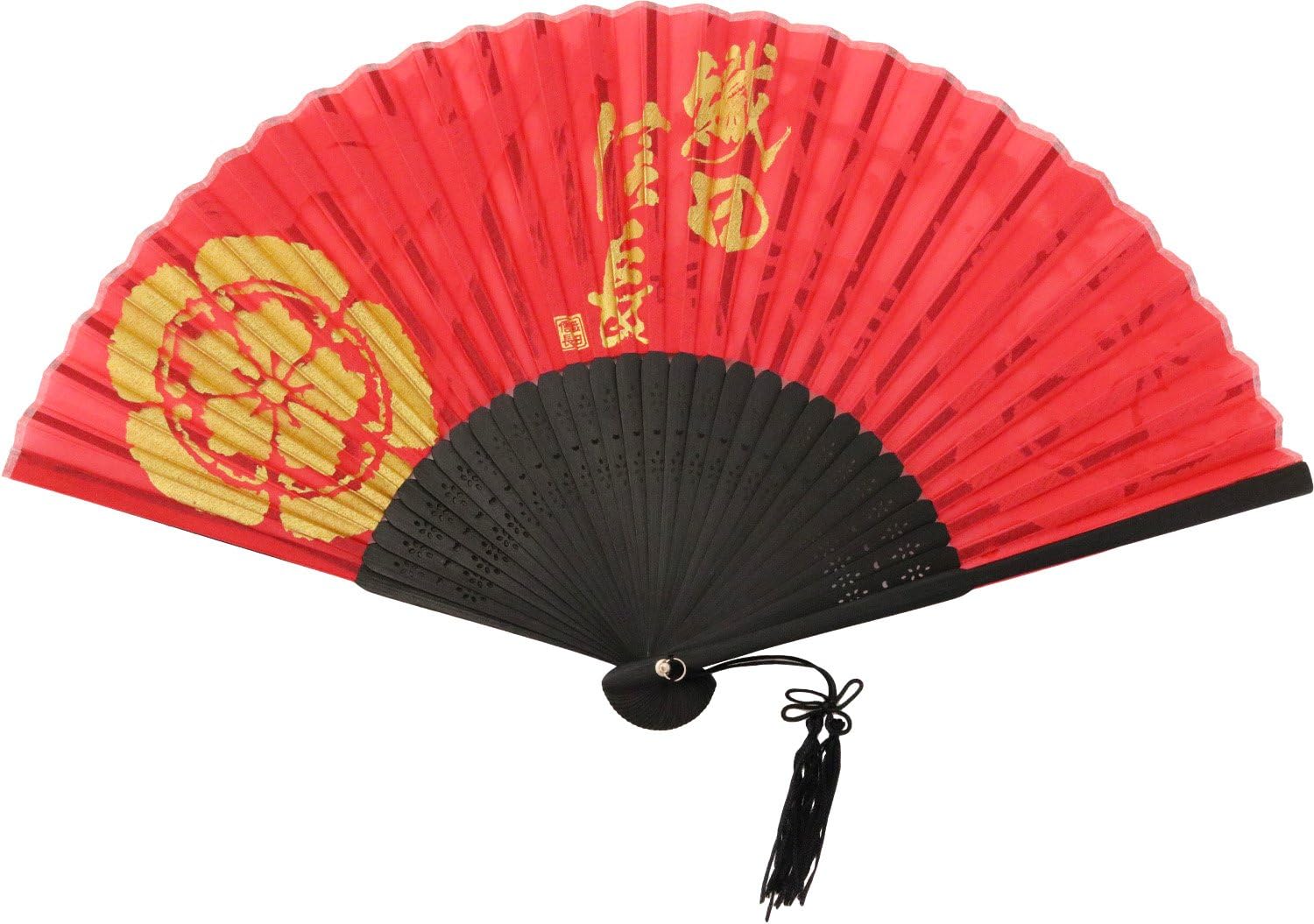 you 真丝扇子 2 红色 2.7×0.8×22cm