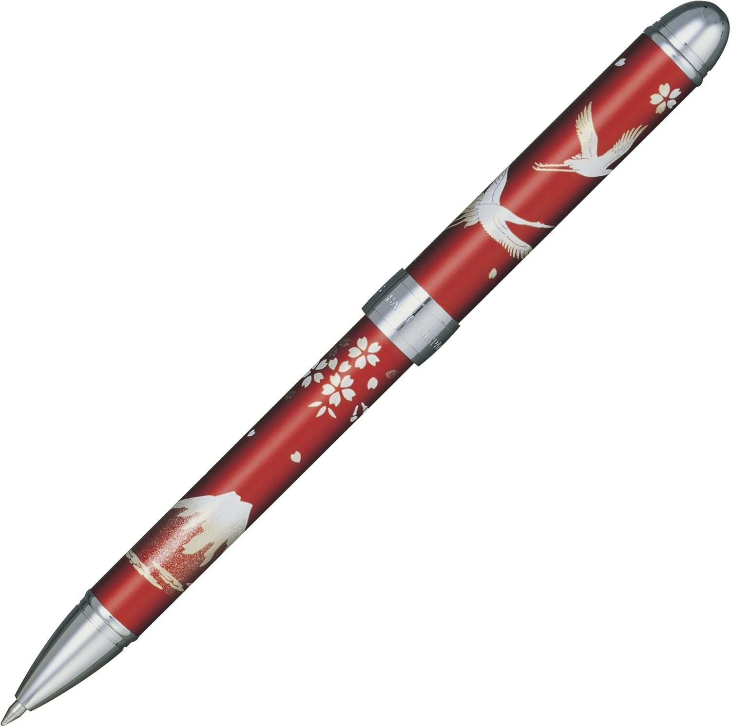 sailor 钢笔 多功能笔 优美描金画 2 1 鹤 红色