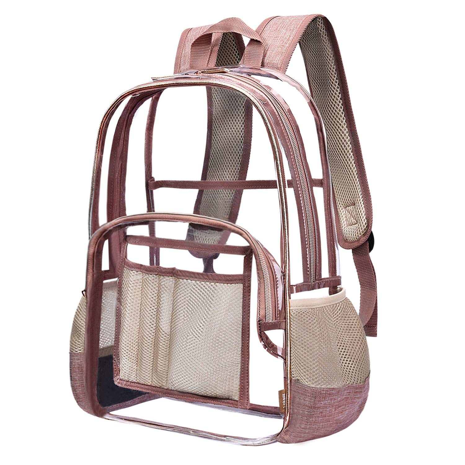 6 英寸笔记本电脑 环保耐用书包 适合青少年女孩 男孩 透视书包 透明