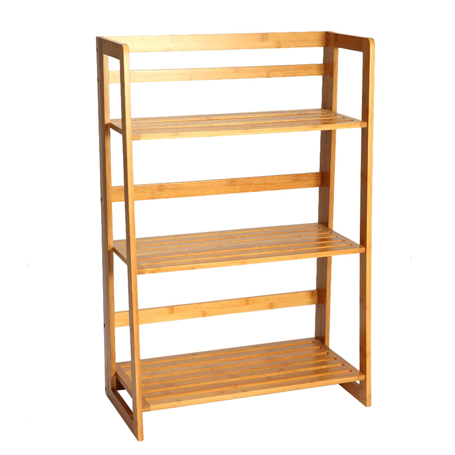 全竹工艺 楠竹书架 儿童书柜 书橱 简约书架 三层架 置物架)