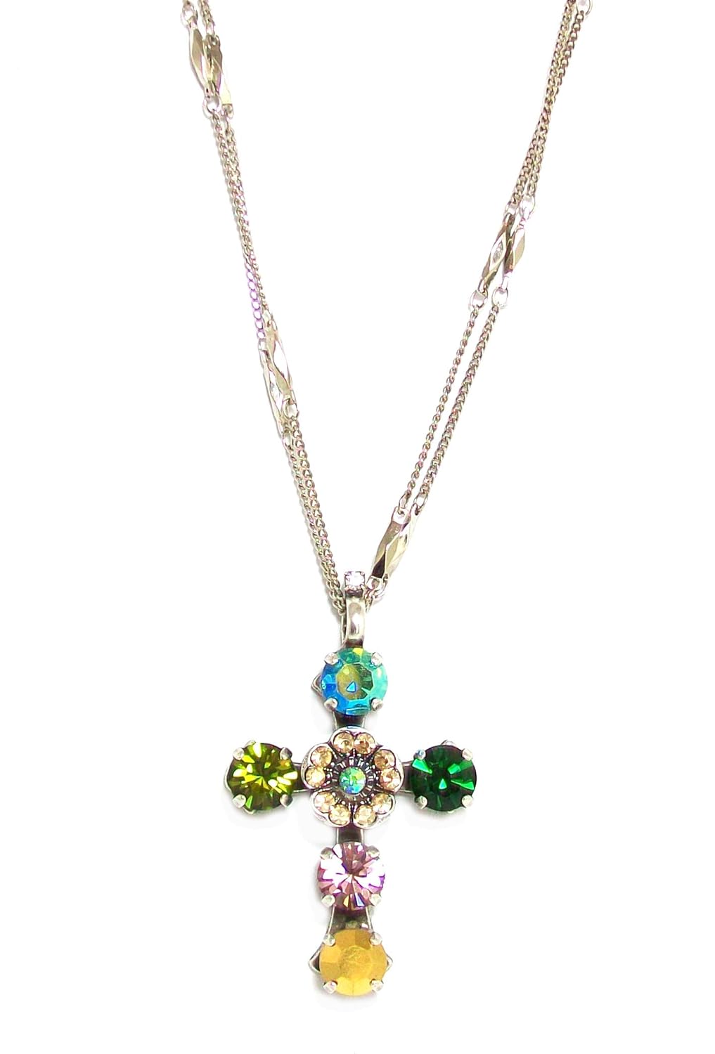 mariana " goldfinger " 古镀银施华洛世奇*十字架