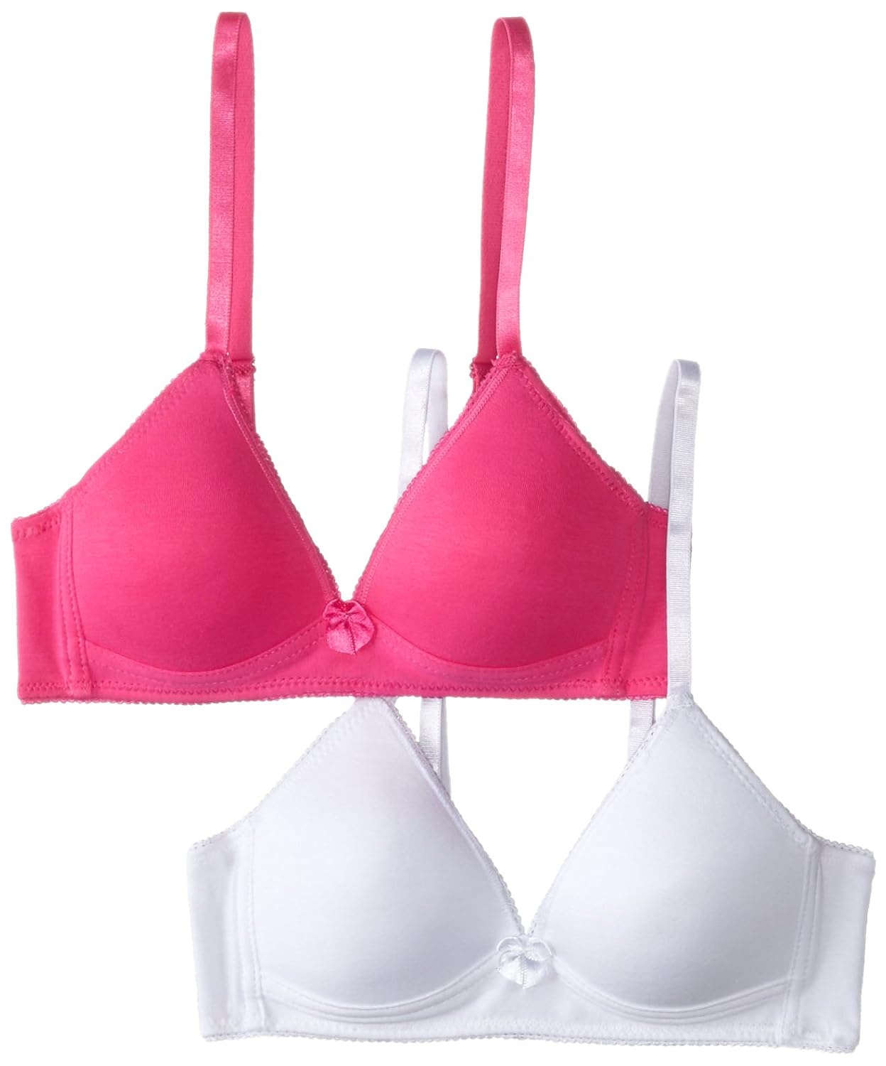 trimfit 大女童 lightly 内衬无钢圈棉质文胸(2个装) 粉色/白色 l