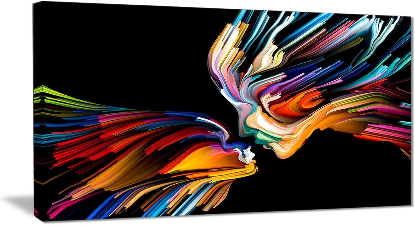 designart " 亲吻 minds 图案艺术 " 帆布艺术印刷品