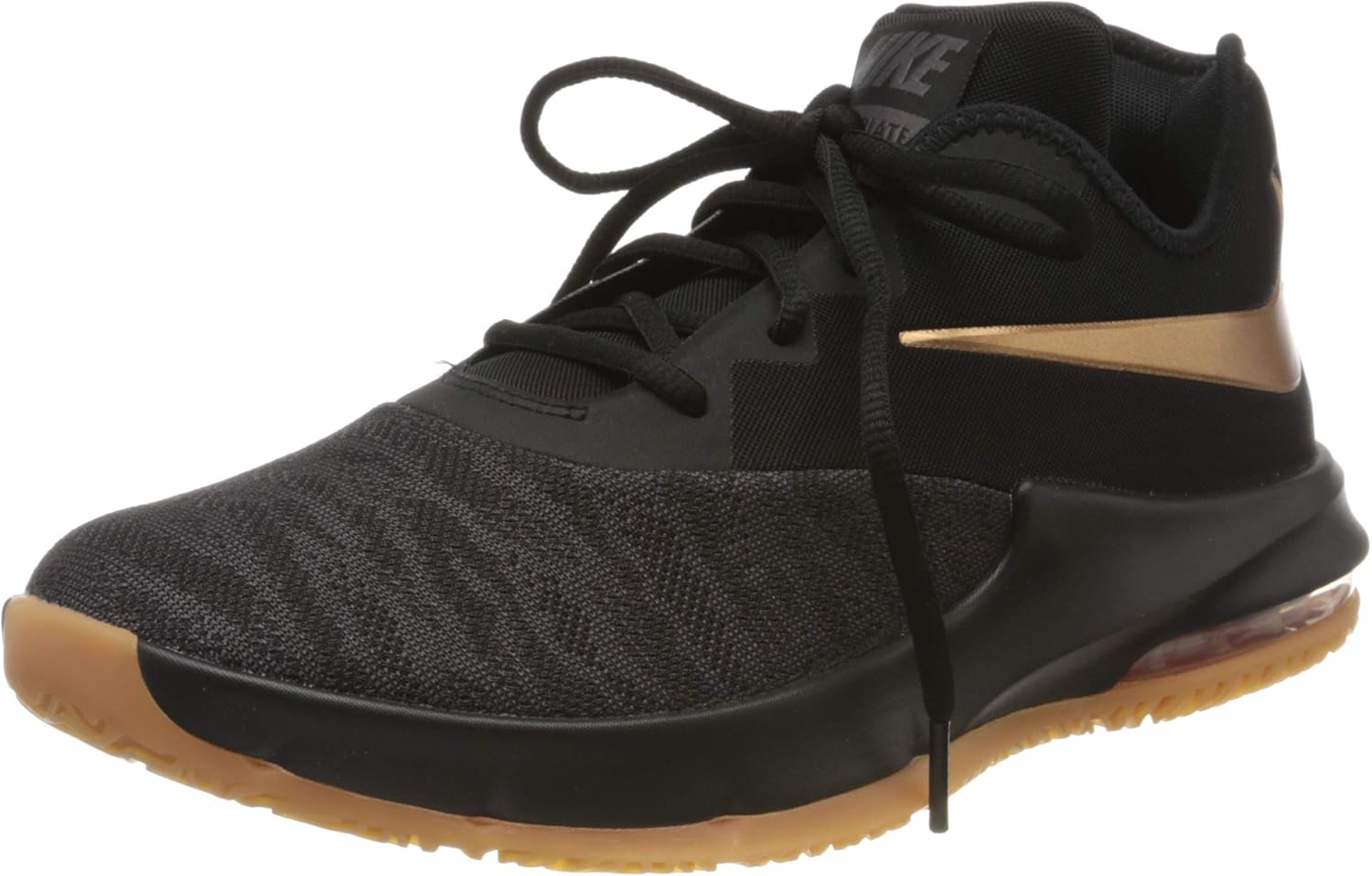 nike 耐克 男式 air max infuriate iii 低帮篮球鞋 black (black/m