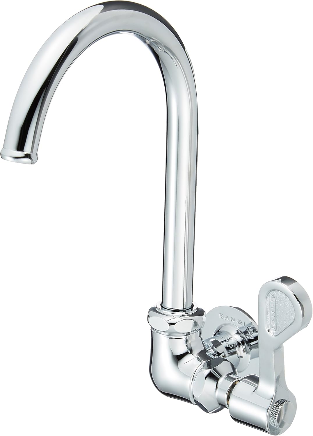 sanei 【业务用餐饮店】 厨房用横形双头自来水龙头 a2316-13