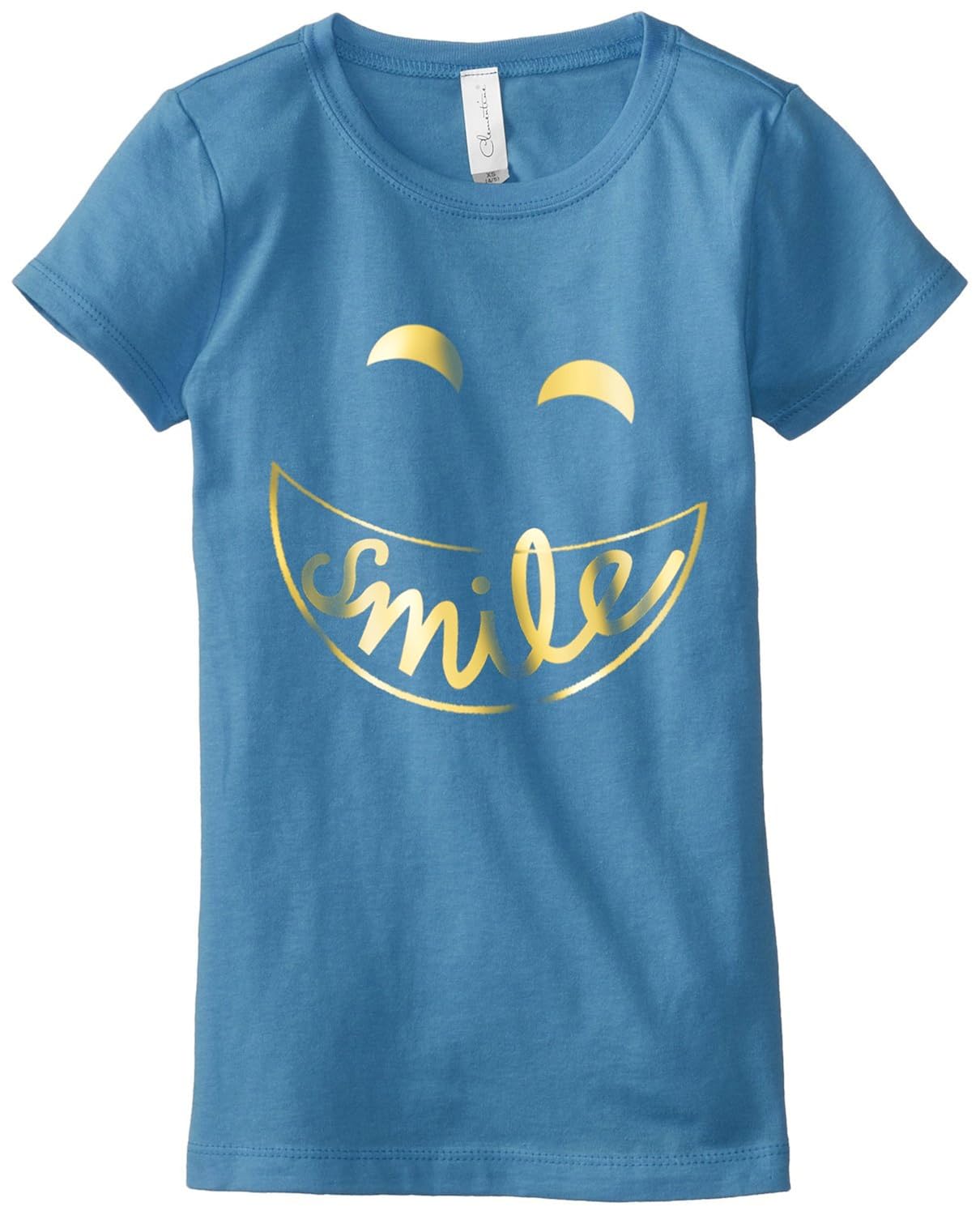 clementine girls everyday crew-neck t-shirt with smile design