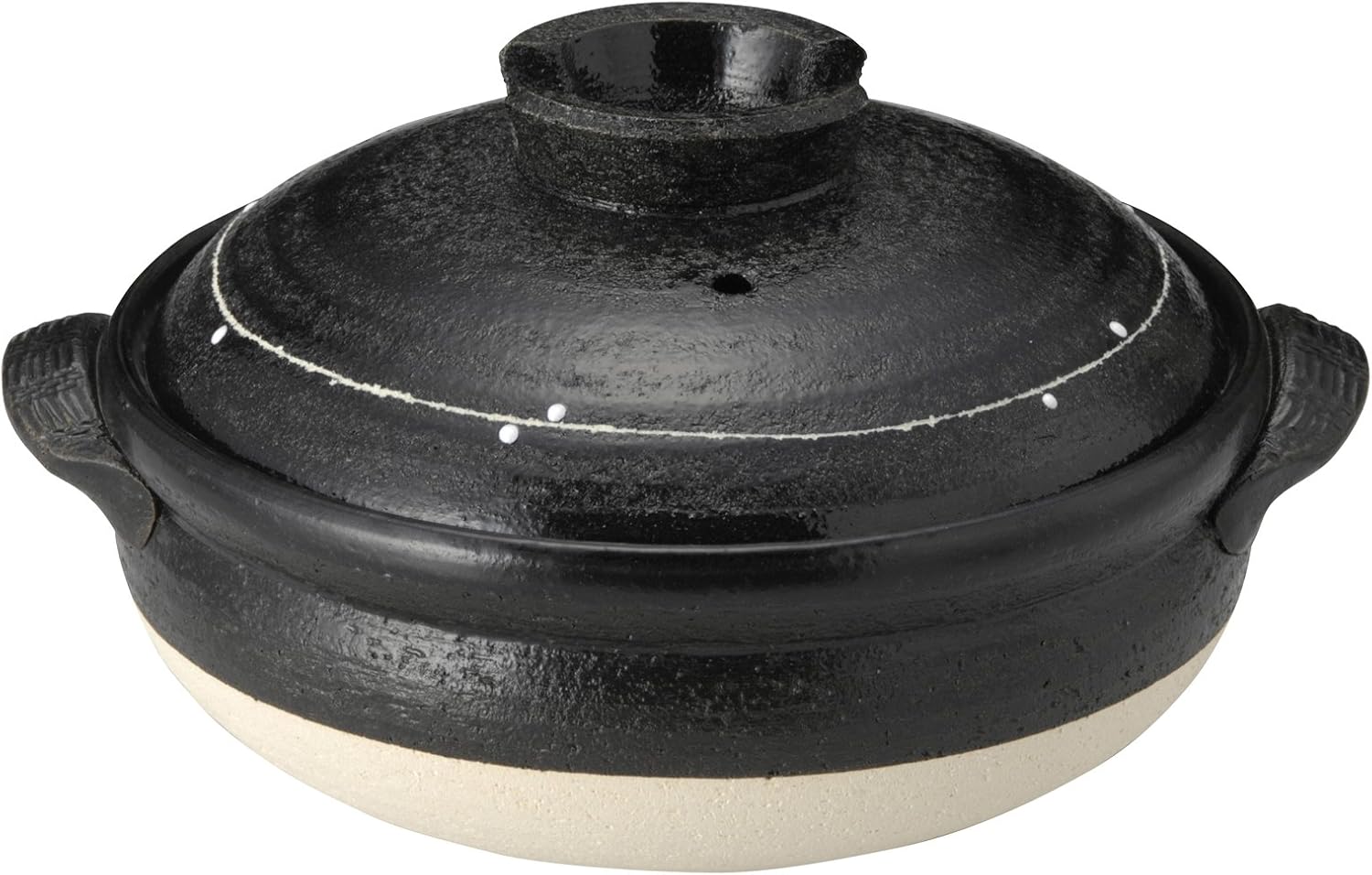 万古烧 砂锅(深锅) 黑釉线纹 8号 €13,153.00