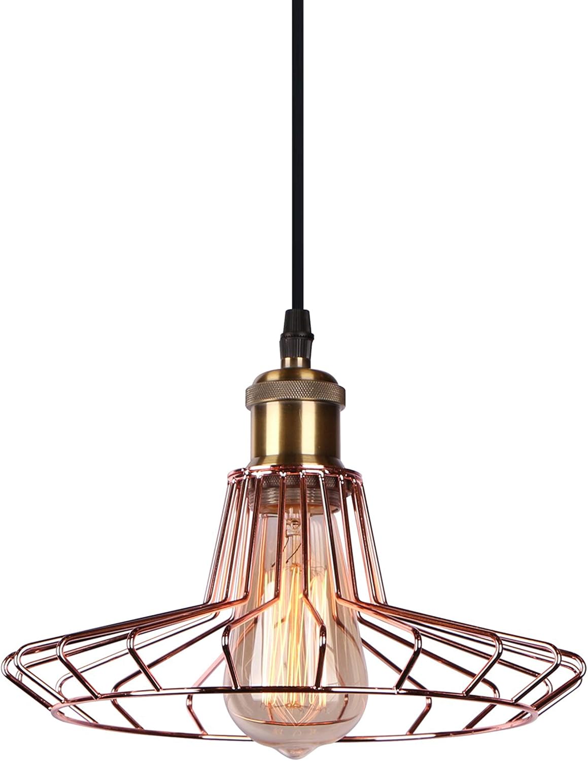 innoteck ds-1051 复古天花板吊灯罩 rose copper_4 ds-1064