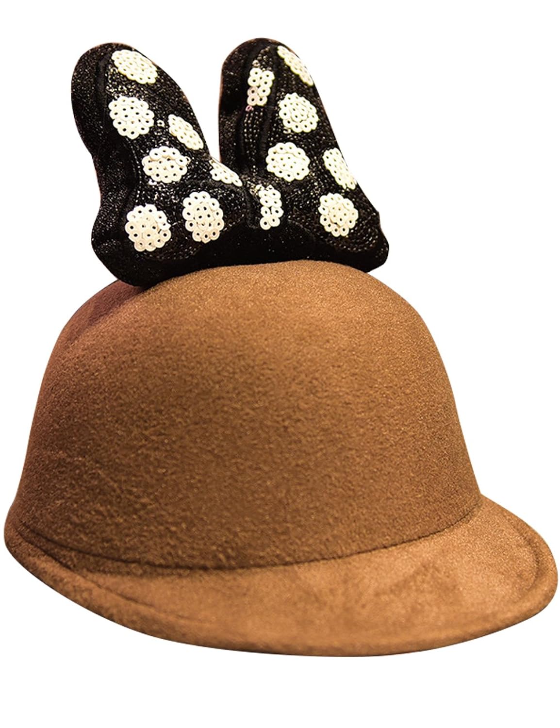 曼熙威 儿童帽子 秋冬季 羊绒毡帽 保暖 加厚 呢料 棒球帽