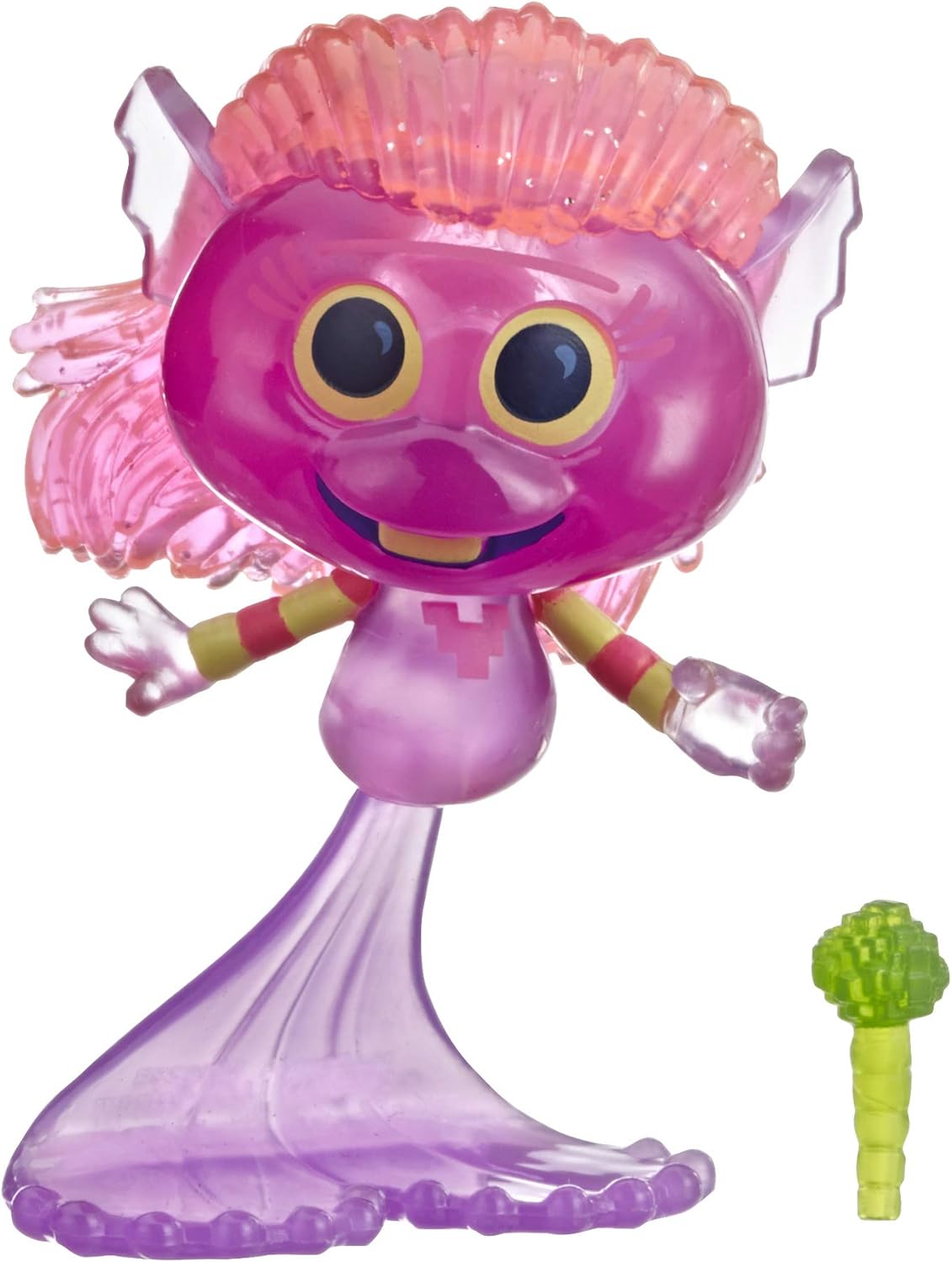 dreamworks trolls 世界之旅美人鱼,配有麦克风配件,玩具人物灵感来自