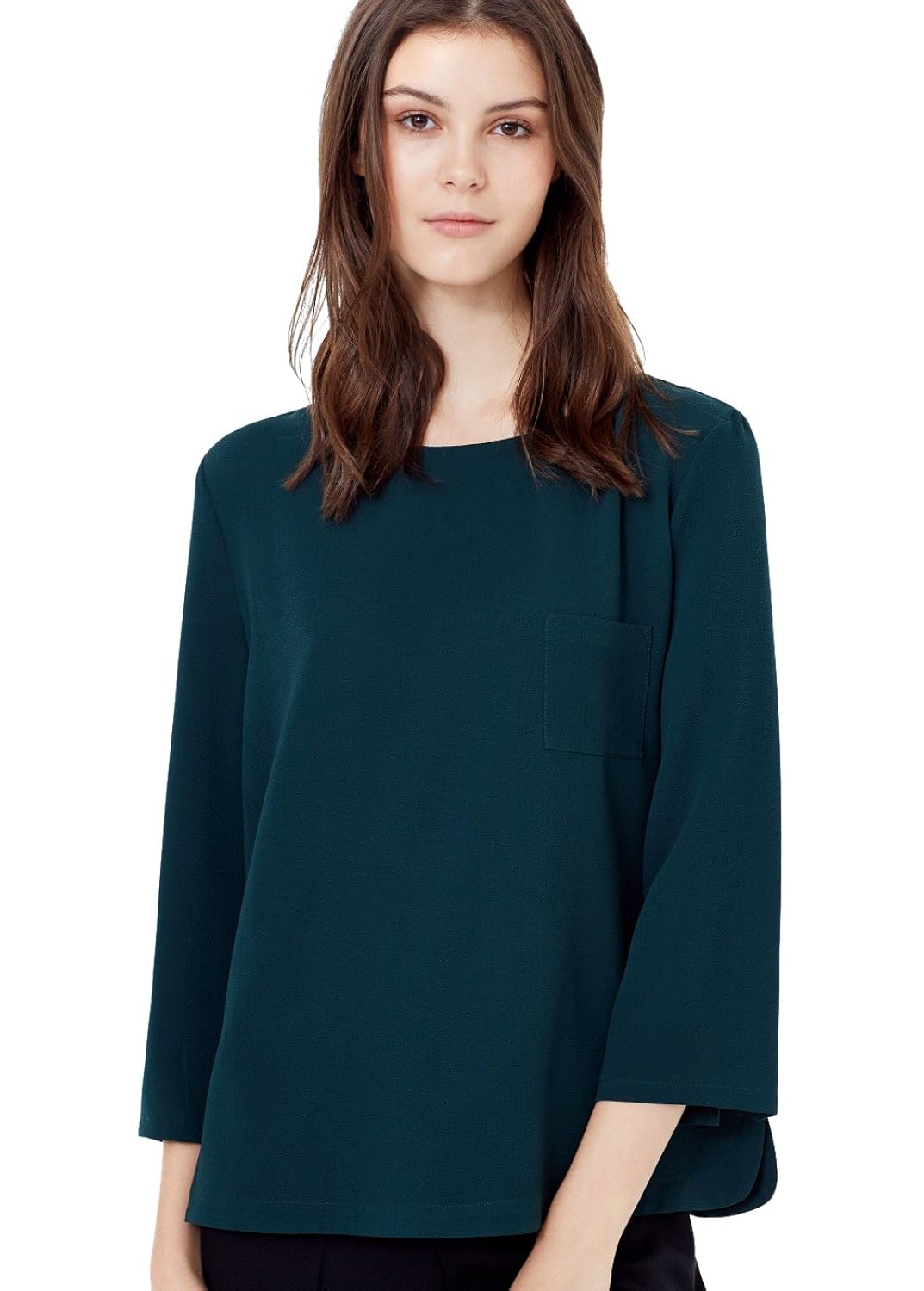 mango 女式 休闲衬衫 55085509 深绿 170/88a