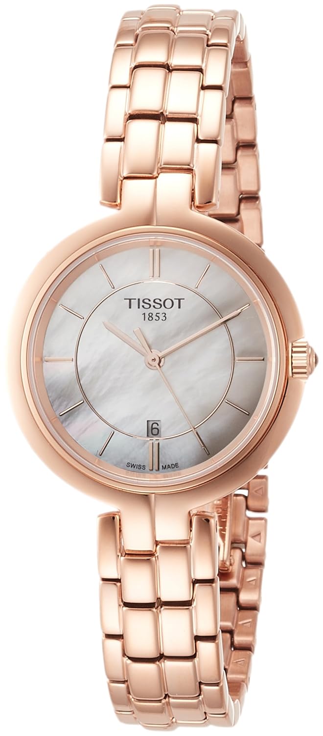 tissot 手表 火烈鸟 石英 妈妈蛋白石表盘 手链 t0942103311101 女士