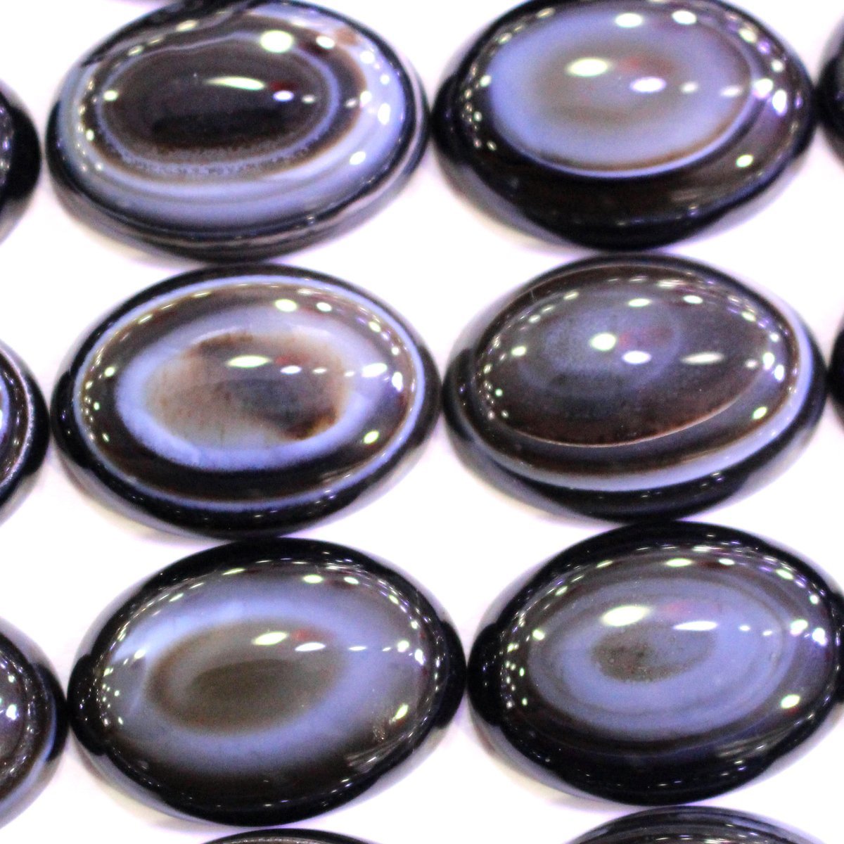 4 件天然宝石椭圆形 1825 毫米凸圆形宝石用于珠宝制作珠子 heaven