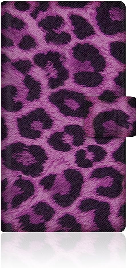 aquos zeta (sh-01g) 手册式 原创设计 细长 壳 [ 豹纹 大 豹纹 紫色