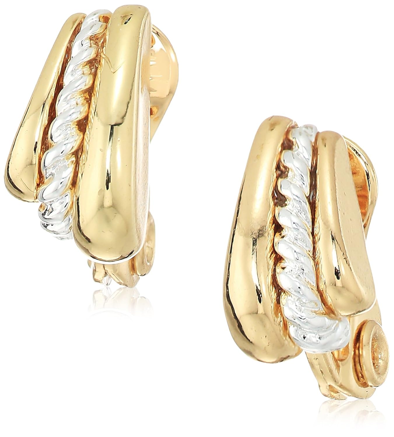 napier 双色纽扣夹式耳环-珠宝首饰-亚马逊中国-海外购 美亚直邮