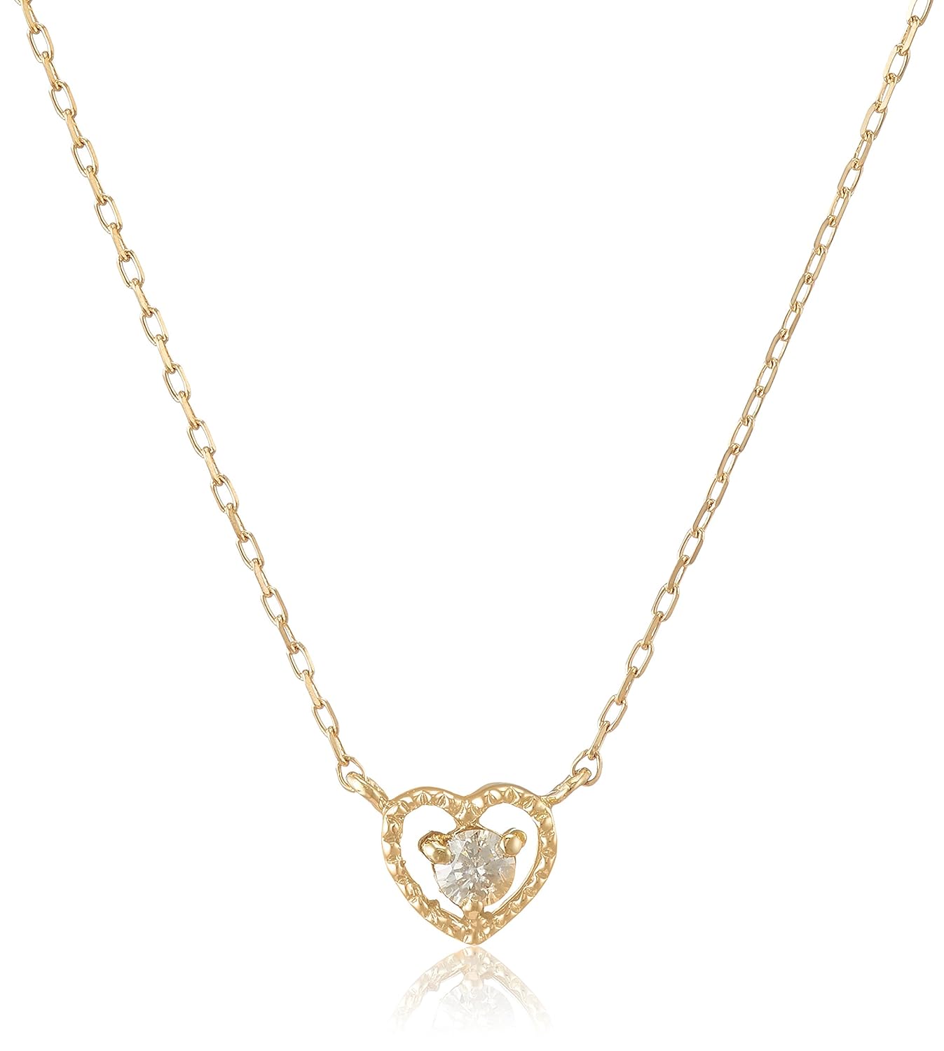 lamour diamond 10k 黄金 钻石项链 0.03ct dn11404by