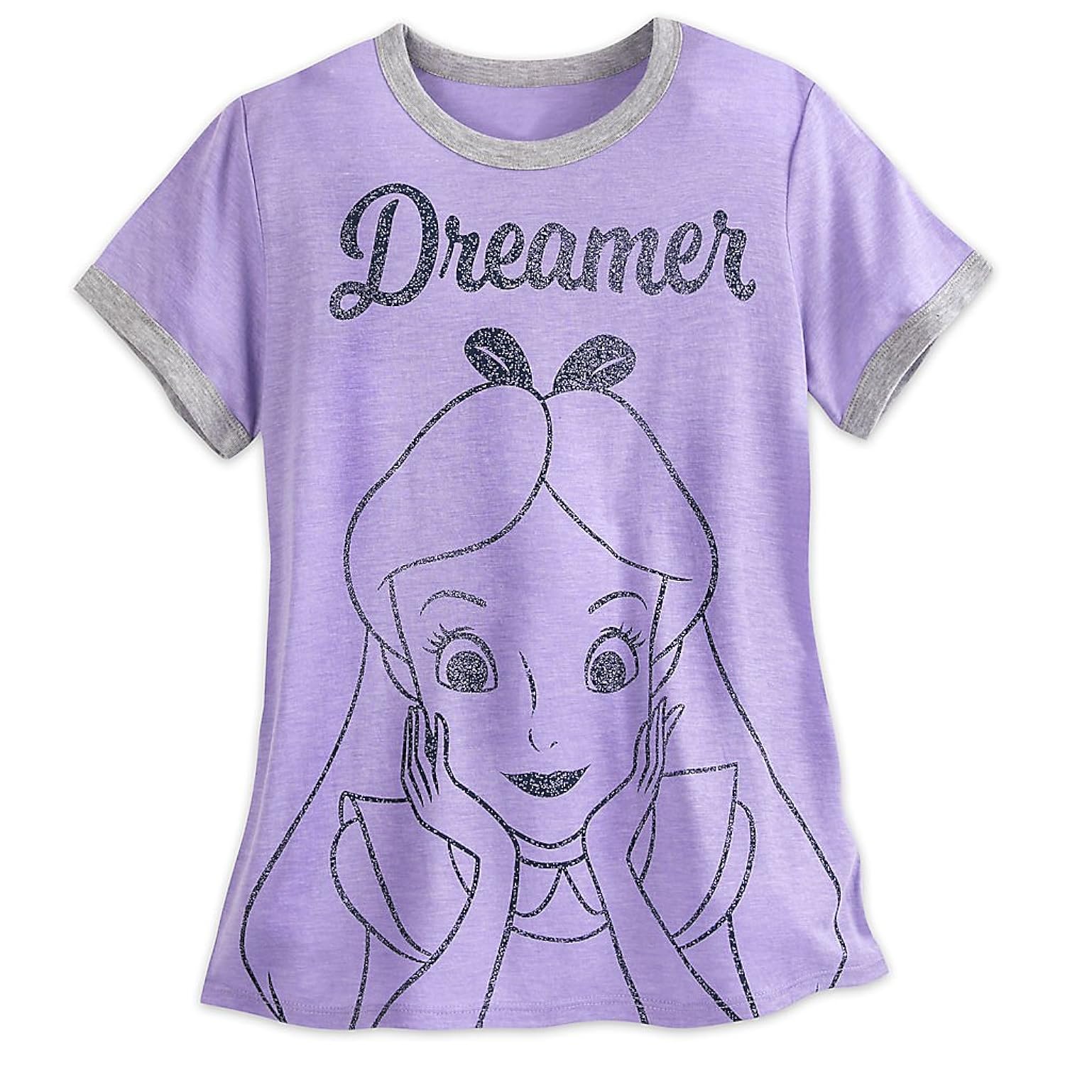 disney alice in wonderland statement t-shirt - women purple 紫色