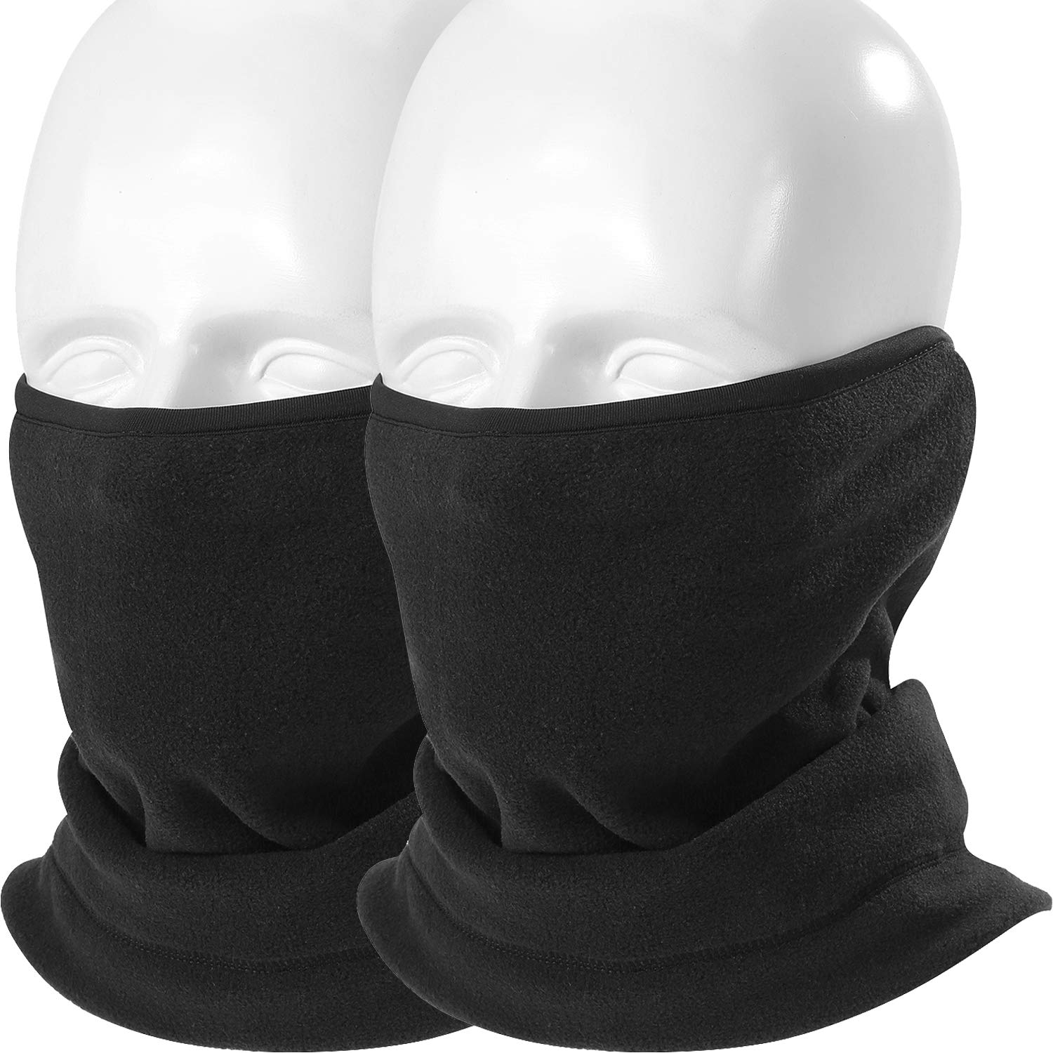 wtactful 2 件装 / 1 包 - 北极羊毛护颈套 - 纯色