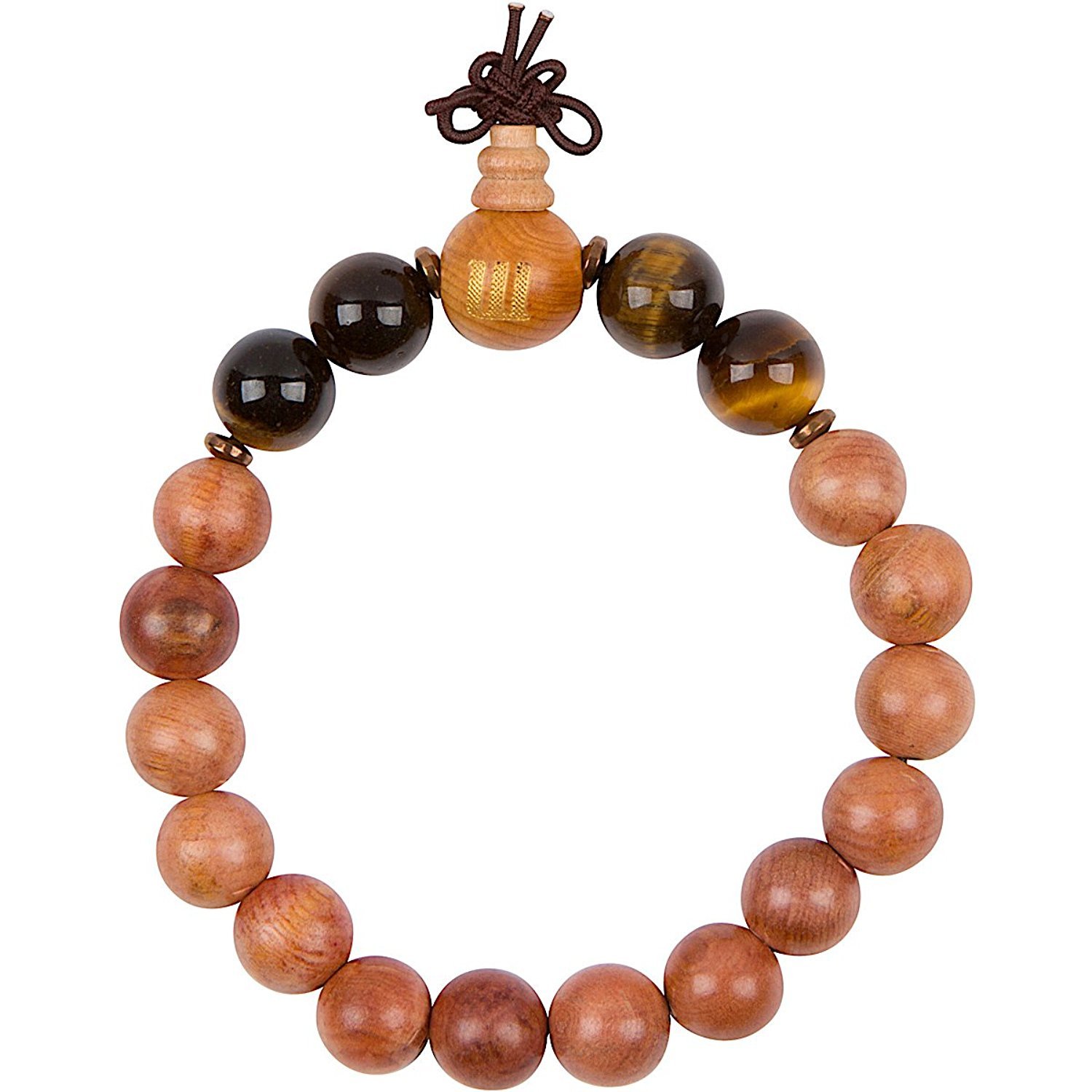 woodies 老虎眼木珠手链