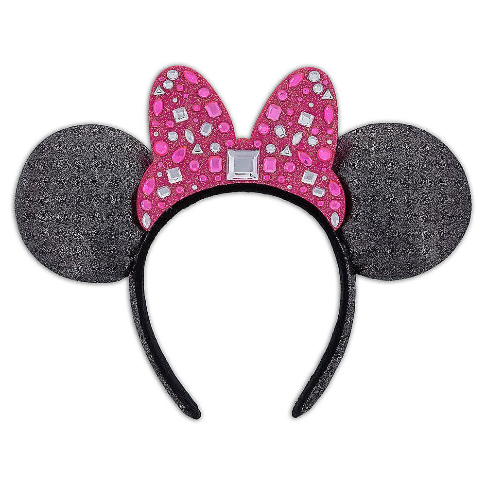 disney parks 米妮粉色宝石蝴蝶结耳朵