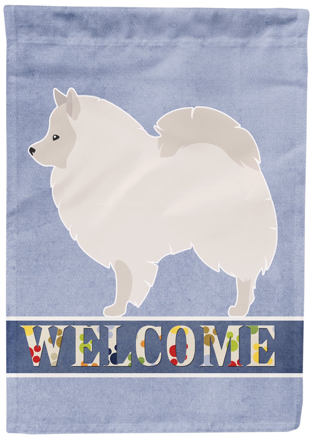 carolines treasures bb8317gf german spitz welcome garden 旗帜