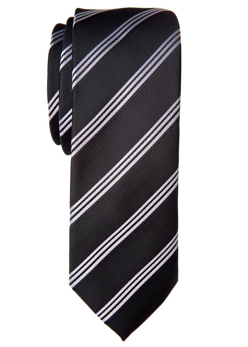 retreez 时尚学院风条纹编织超细纤维 5.08cm 细窄领带 - 各种颜色