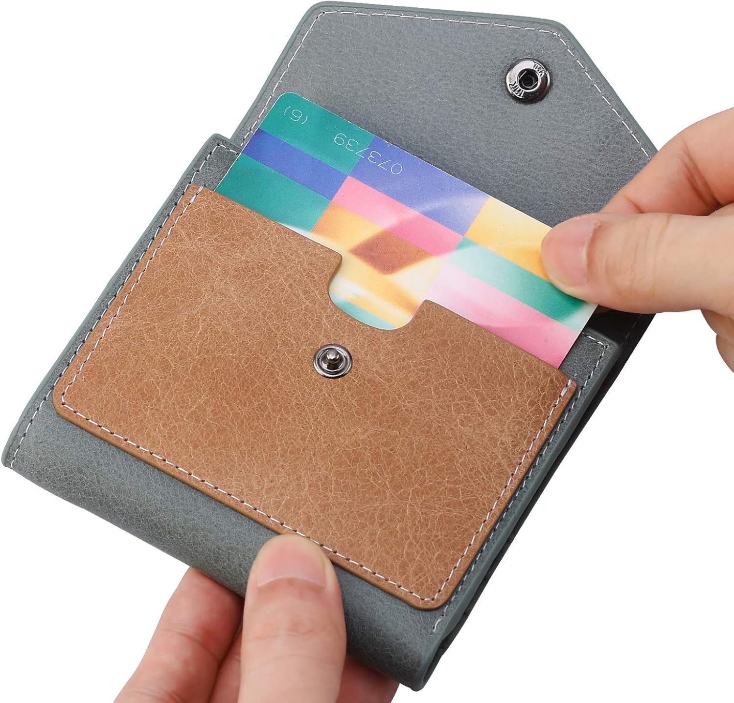 dante 女式 rfid 屏蔽小紧凑双折皮革口袋钱包女士迷你钱包