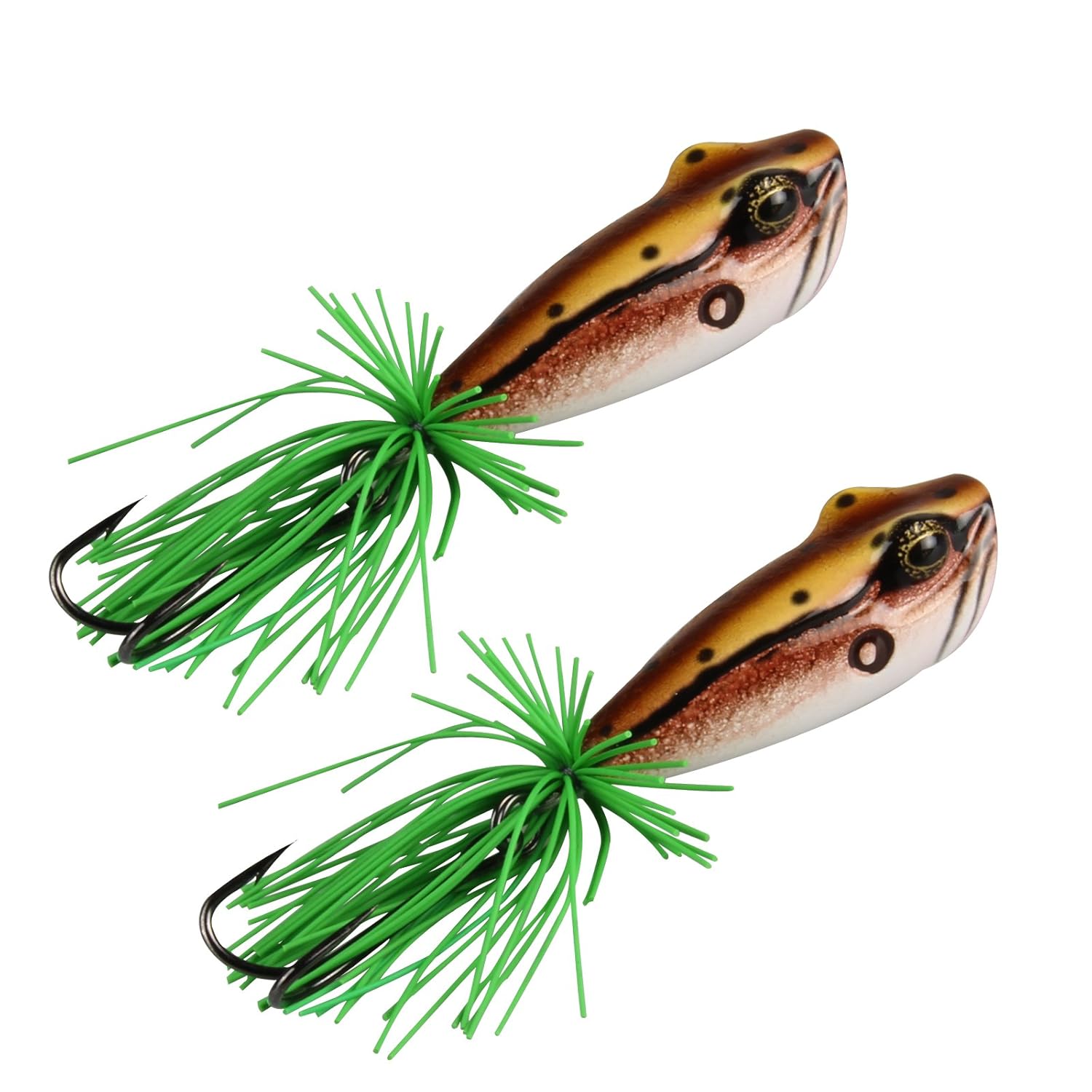 anglerdream frog killer 人造青蛙钓鱼诱饵 vmc 3/0 双钩顶部漂浮