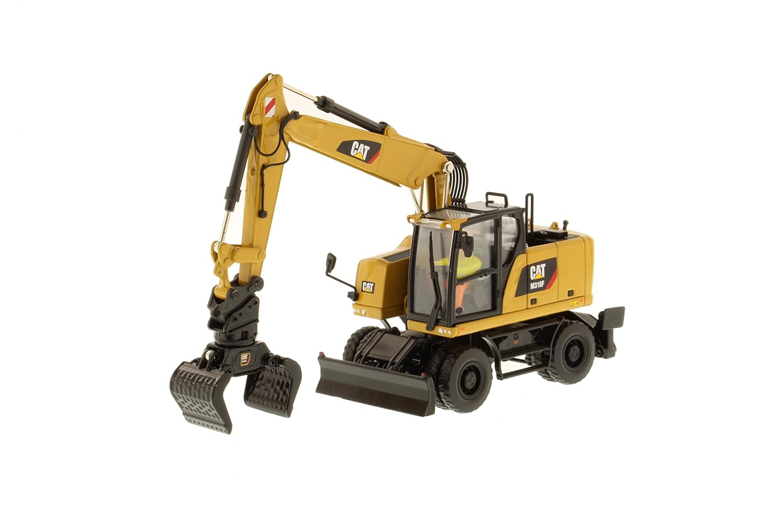 cat正品工程车模型1:50 cat m318f 轮胎式挖掘机