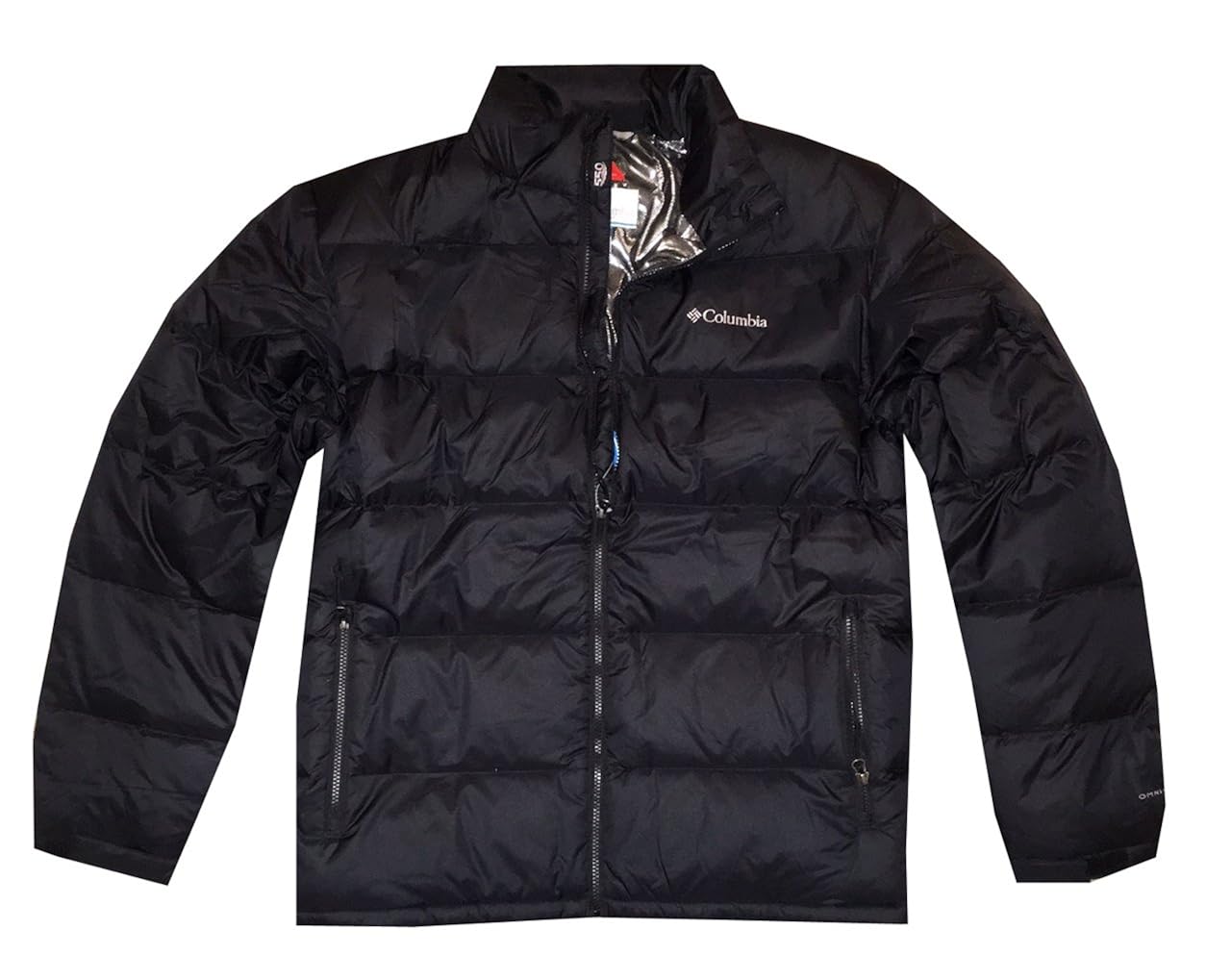 columbia 男士大弯 omni-heat 双层保暖反光羽绒服 黑色 small