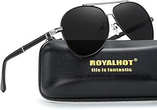 RoyalHot 男式偏光飞行员太阳镜高级*风格经典驾驶 90084