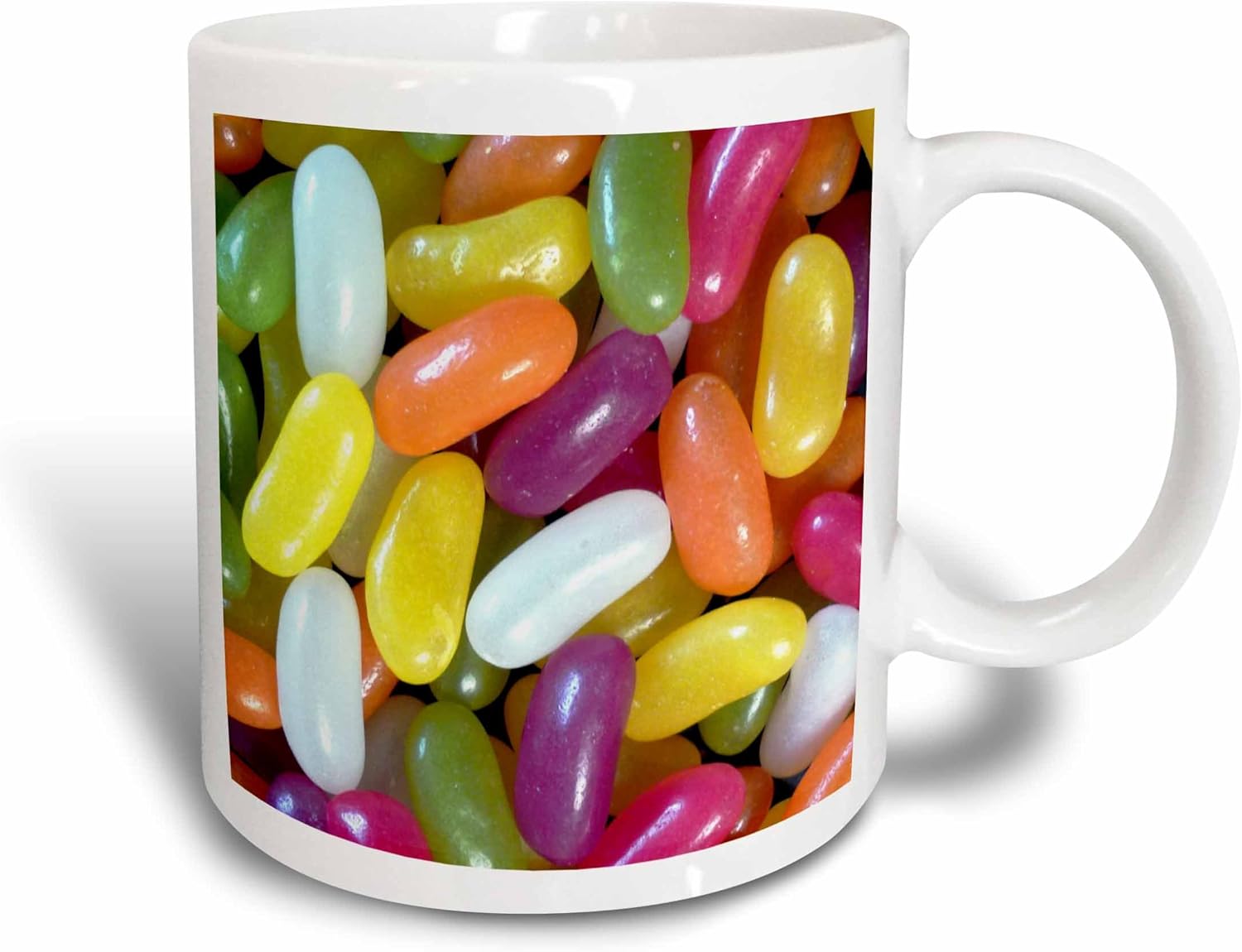 russ billington 摄影 – 照片 of 彩色 jelly beans – 马克杯 白色