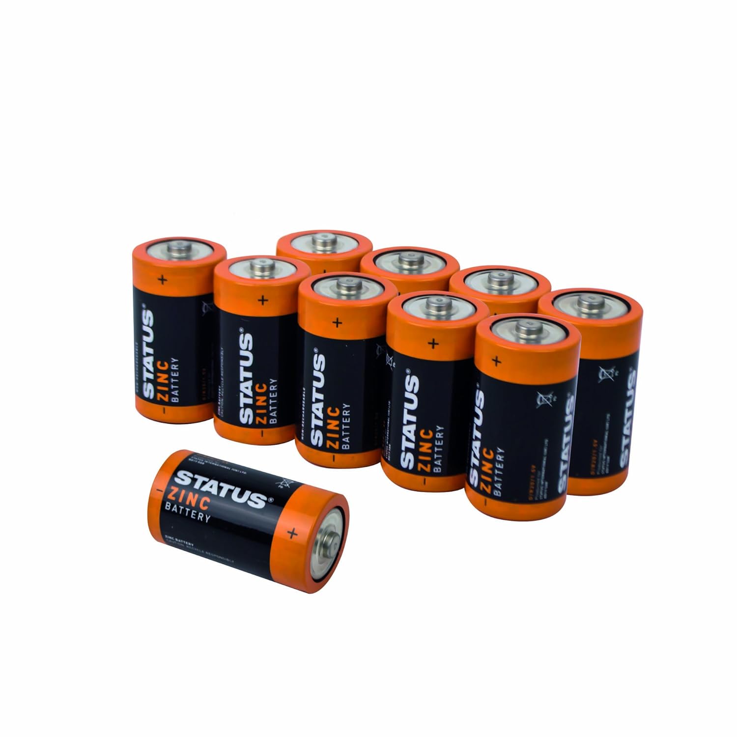 status szincdb2pk10 d cells performance 锌电池,黑色/琥珀色,20 片