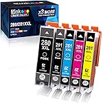 E-Z Ink 兼容墨盒替换件 适用于佳能 PGI-280XXL CLI-281XXL PGI 280 XXL CLI 281 XXL 适用于 PIXMA TR7520 TR8520 TS6120 TS8120 TS9120（1 PGBK，1...