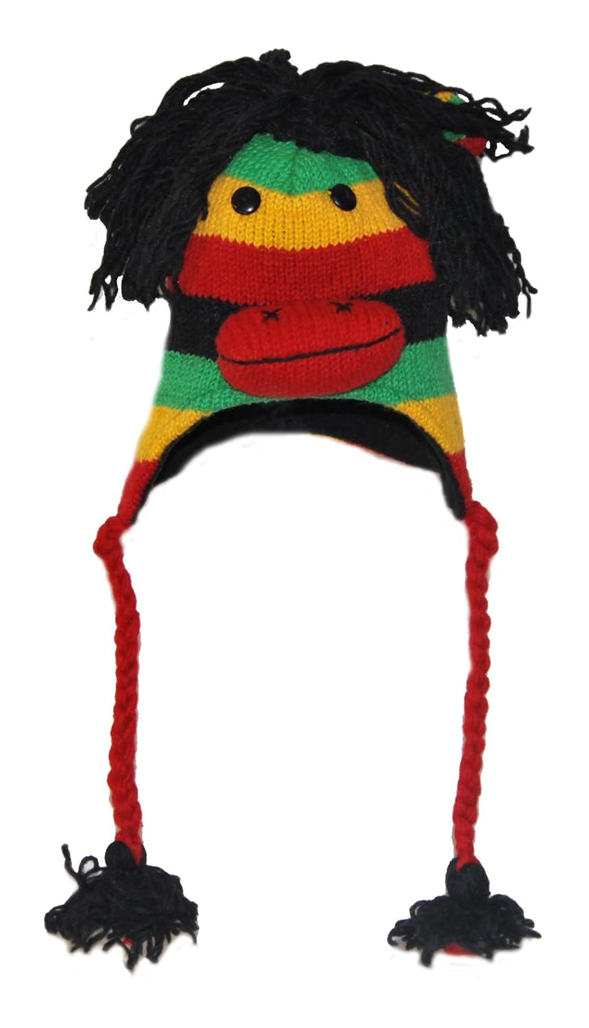 rasta 猴子针织动物帽子成人 – 40动物适用于儿童 / 成人
