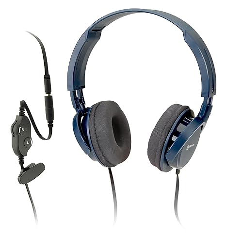 Amplicomms HS 100 LR 耳挂式耳机蓝色-小家