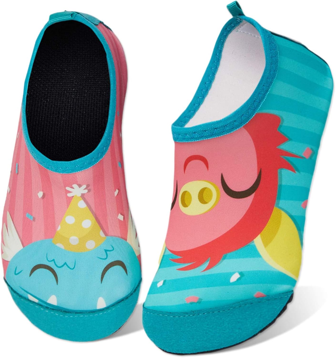 儿童水鞋女童男童防滑速干水袜,适用于海滩游泳散步