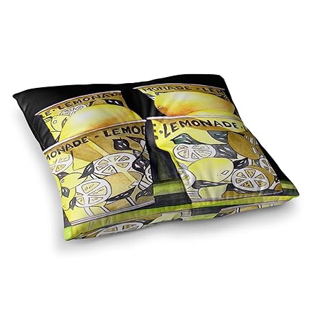 Bedding Kess Inhouse Rosie Brown Lemonade 23 X 23 Square Floor