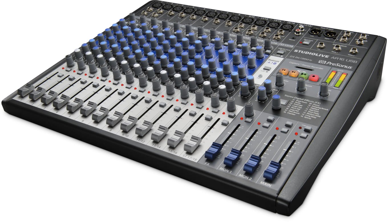 presonus studiolive ar16 usb 18-channel hybrid performance and