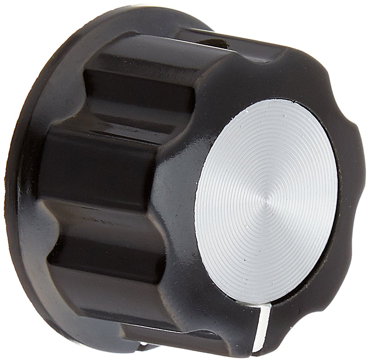 5 件 6mm 塑料电位计旋钮帽黑色银色