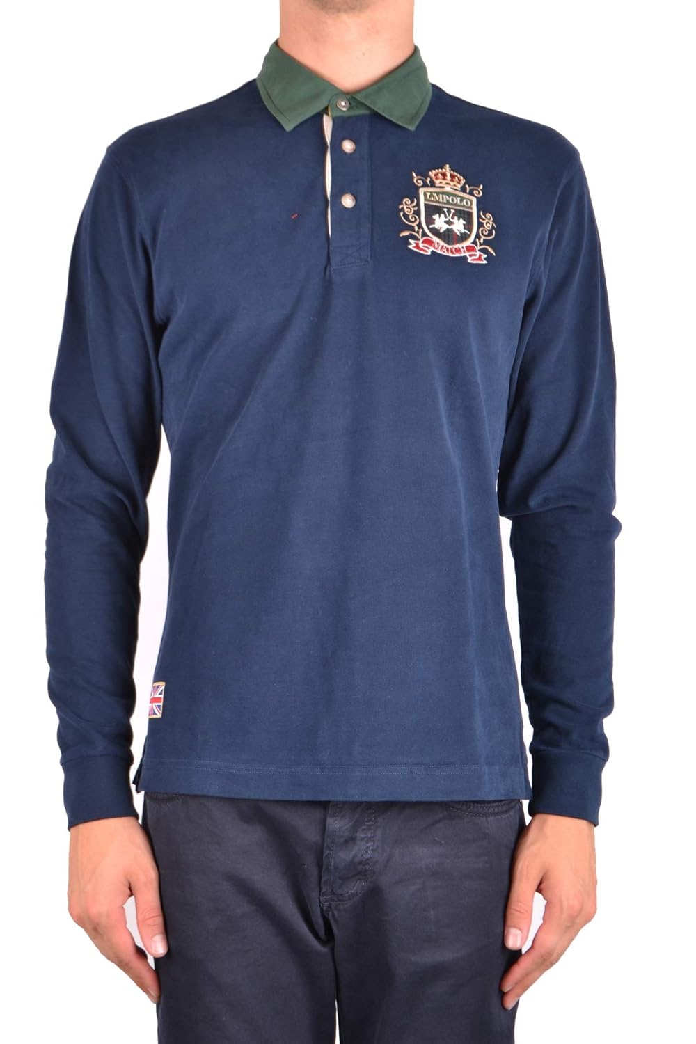 la martina 男人 mcbi178023o 蓝色 棉 保罗衫/意大