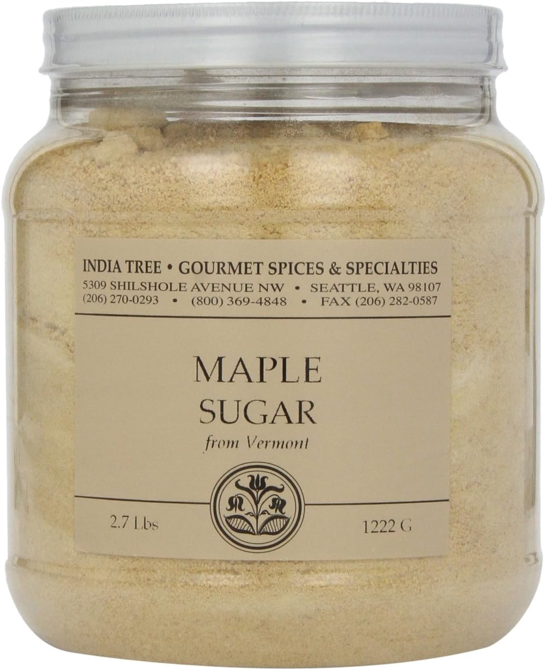 india tree maple sugar, 2.7 lb