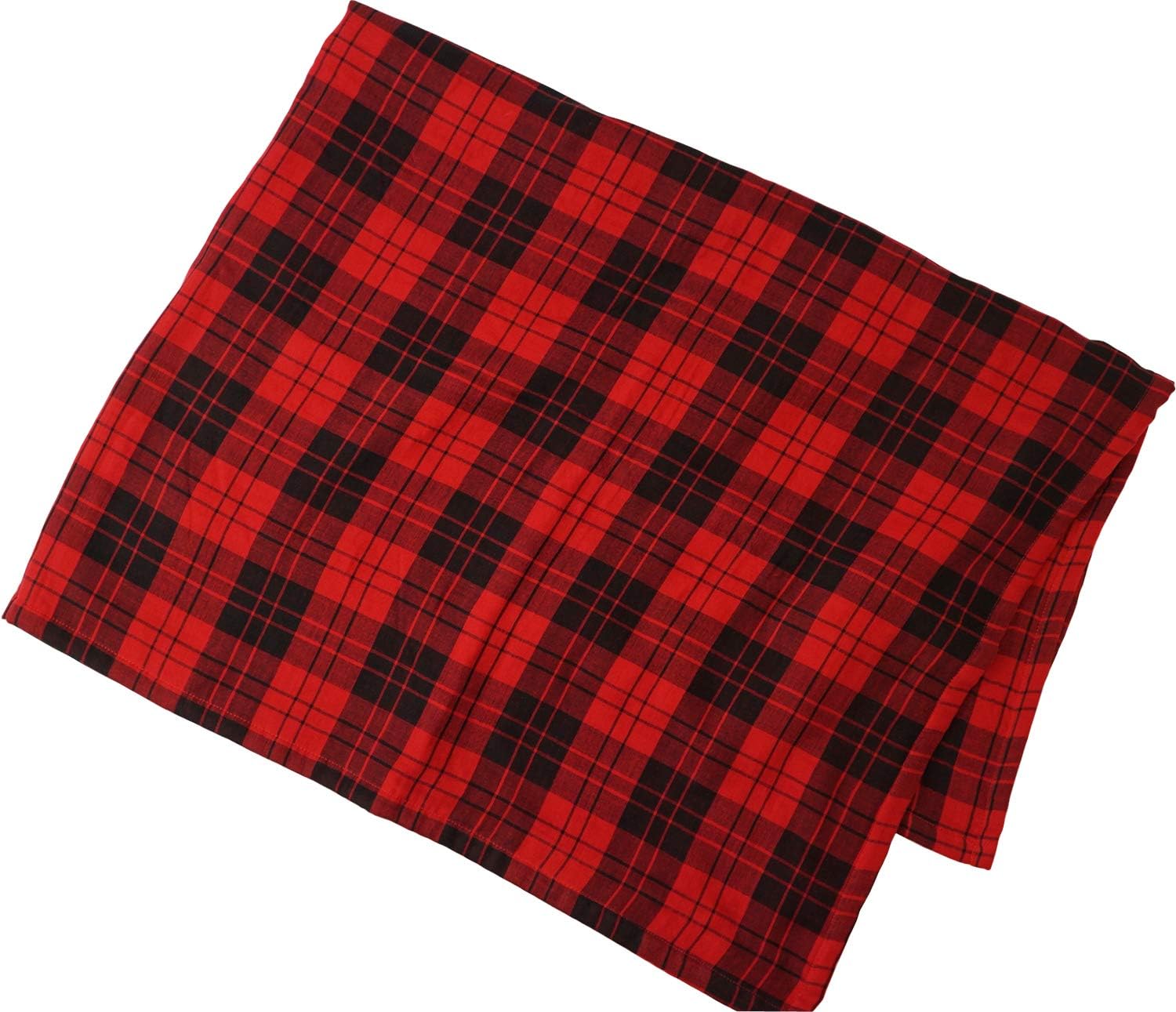 棉花糖 格子花布 红色 ハーフサイズ 3012ay36 r