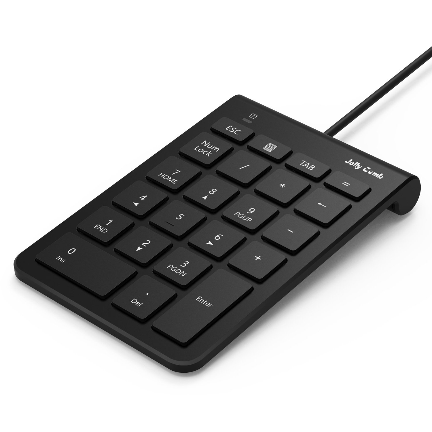 数字键盘,jelly comb 便携式薄型 usb 数字键盘带多功能键盘,适用于