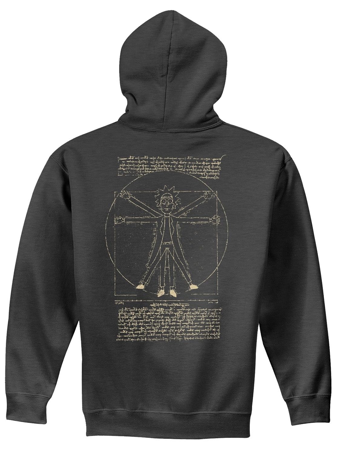 rick 连帽衫 – 列奥纳多·达·芬奇 vitruvian rick sanchez 连帽