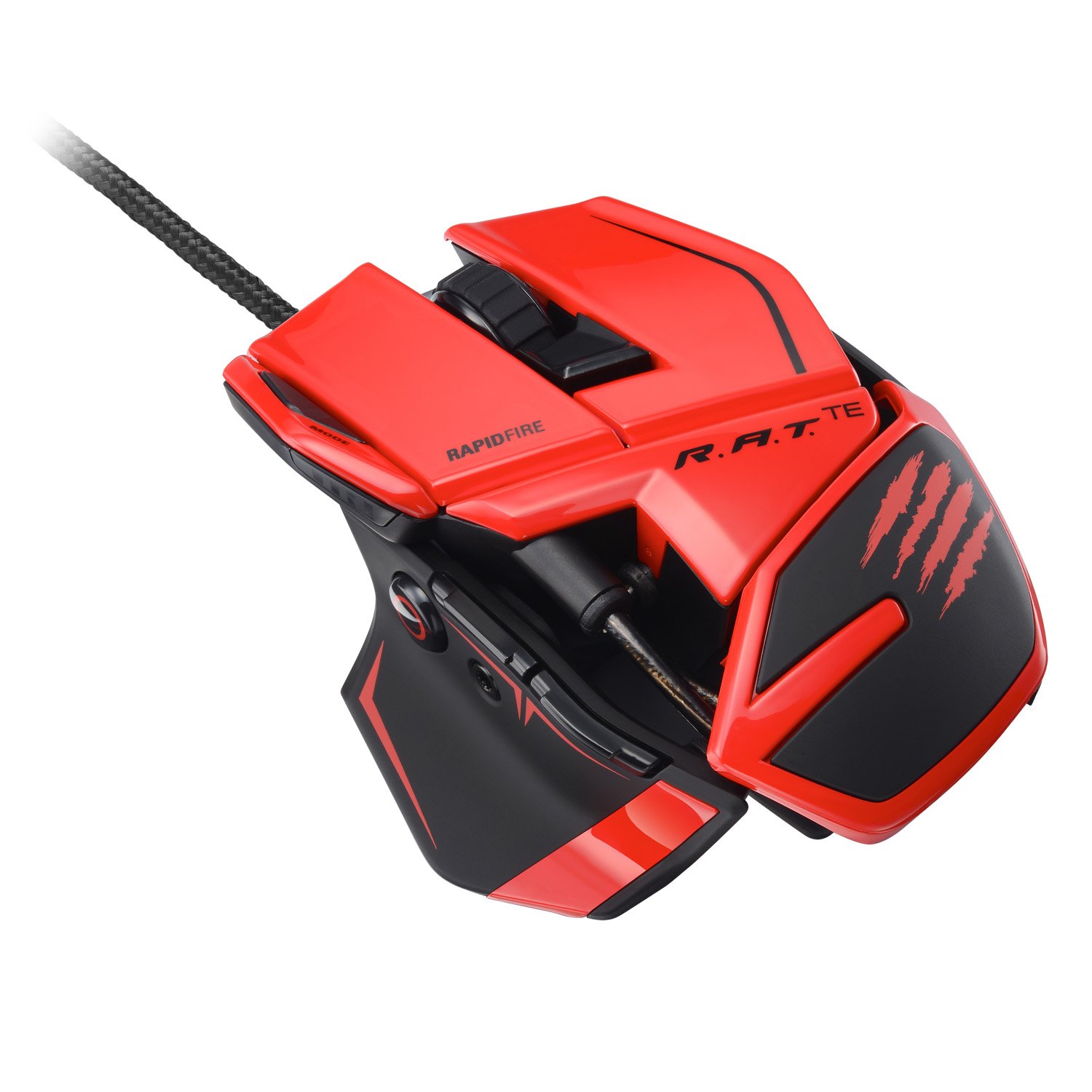 mad catz 赛钛客 r.a.t. te 赤魔版 8200 dpi激光游戏鼠标