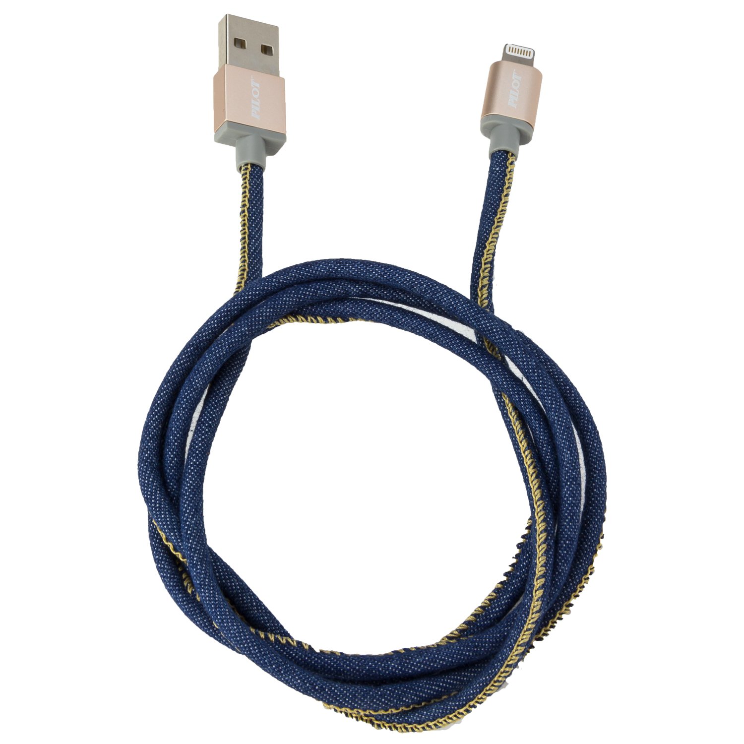 pilot electronics lightning 线 iphoneca-4502l blue denim with